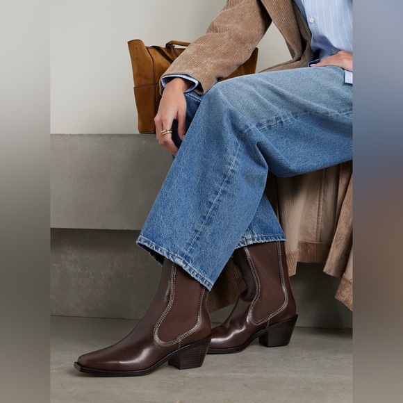 Loeffler Randall Shoes - Loeffler Randall Nat western Chelsea boots in espresso brown leather